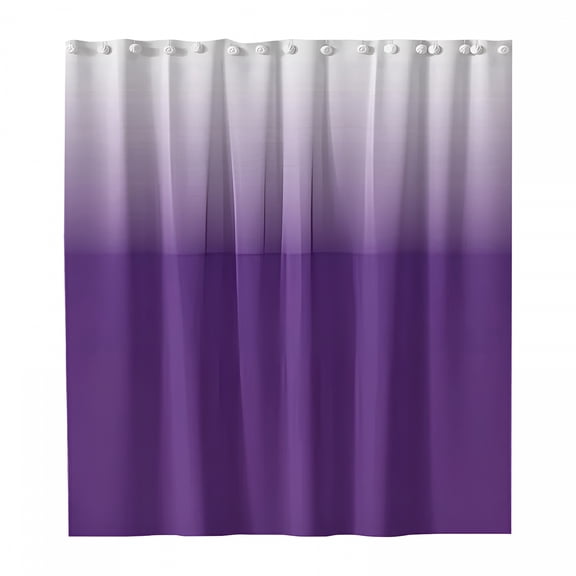 AUQ Clearance Polyester Shower Curtain Shower Curtain Purple Gradient,Fabric Shower Curtain Grey Gradual Water Shower Curtain for Bathroom Decor Accessories Set with Hooks 70.8"*70.8" 1 Panel