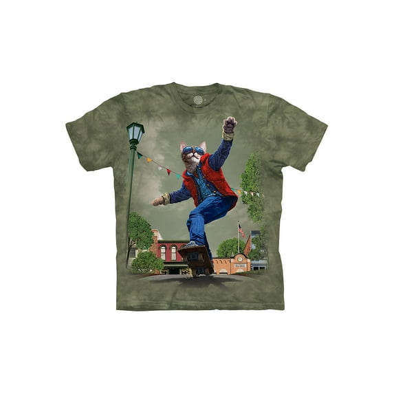 THE MOUNTAIN Unisex Cat to the Future Movie Parody T-Shirt, Back to th