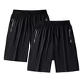 thumbnail image 3 of 2 Pcs Short Cómodo Suelto Ejercicio Correr Gym Para Hombre, 3 of 8