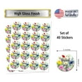 thumbnail image 5 of 40 Wildflower Baby Shower Stickers, 2 Inch Big Round Glossy Thank You Labels For Baby In Bloom Sprinkle Party, Blooming Adorable Stickers, Decorations for New Moms to Be. Made in USA, 5 of 5