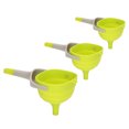 thumbnail image 6 of Silicone Collapsible Kitchen Funnel Set - 3 Sizes, Stain and Odor Resistant, Portable, Ideal for Liquid and Powder Transfer, 6 of 9