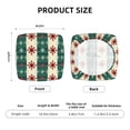 thumbnail image 6 of Lsque Christmas Snowflakes Plaid Printed Square Couch Cushion Covers, Floral Sofa Cushion Covers Replacement, Stretch Couch Covers for Couch-16.9in, 6 of 9