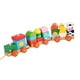 thumbnail image 5 of Juguete de tren apilable, tren de madera para bebé, trenes pequeños de madera, para Navidad, Remolques de animales, 5 of 9