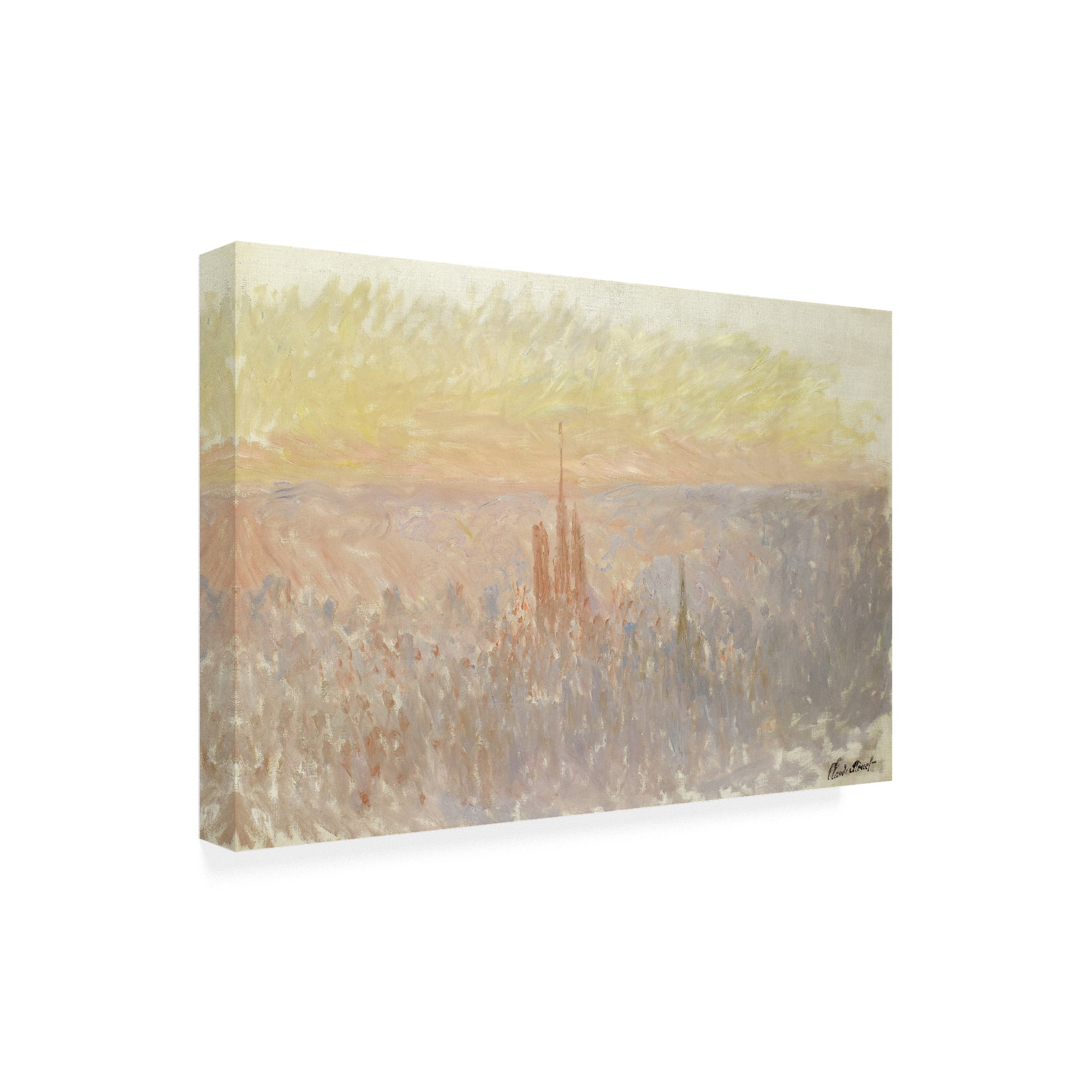 Trademark Fine Art 'View of Rouen, 1892 ' Canvas Art by Claude Monet