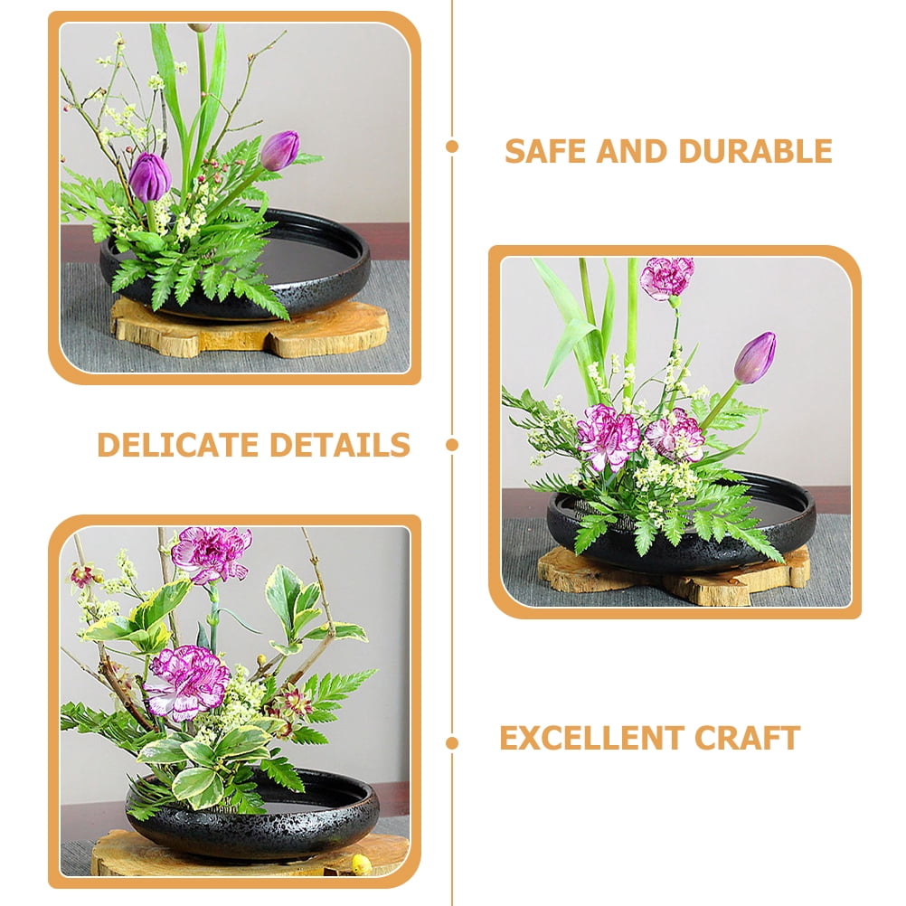 1 Set Flower Arranging Frog Pin Round Holder Vase Pot Floral Supply