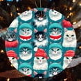 thumbnail image 4 of Christmas Ornament Cat Lover Gifts for Women Two Sides Printed Christmas Ornaments Personalized Cat Christmas Christmas Tree Decoration Indoor Outdoor Yard Holiday Present, 4 of 8