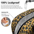 thumbnail image 5 of Insulated Lunch Bag for Women, Floral Print Oxford Fabric Lunch Box, Leakproof Thermal Cooler Tote for Work, School & Picnic, Leopard Animal Print, 5 of 5