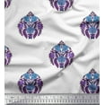 thumbnail image 1 of Soimoi Rayon Fabric Leaves & Floral Block Print Fabric by The Yard 42 Inch Wide, 1 of 3
