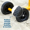 thumbnail image 5 of Stargo Kids Excavator Toys Sand Digger on Wheels with Hat, Steel Sandbox Digger Toys for Boys, Ride On Excavator, Beach Toy for Sand Dirt Snow, 5 of 6