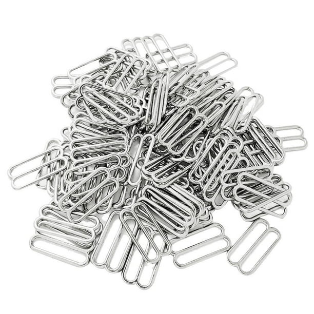 100 Piezas de Metal Zulema Correas Deslizadores Ajustador Broches de cierre de sujetador