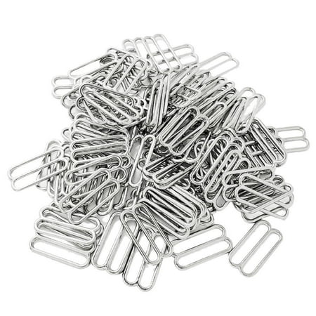 

100Pcs Bra Hooks Suspender Clips Clasps 19mm Wide