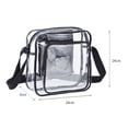 thumbnail image 2 of Bolso de mensajero transparente para el trabajo y viajes de negocios para hombres y mujeres, aprobado para estadios - Bolso de hombro transparente tipo bandolera para eventos deportivos y, 2 of 5