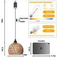 thumbnail image 4 of Candelabro colgante para exteriores que funciona con pilas ALL FORTUNE, 4 of 7