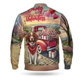 thumbnail image 2 of Be My Valentine's Brittany Spaniel Truck Full of Love Flower Balloon All Over Print 3D Baseball Jacket Brittany Dog Lover Gifts Idea Bomber Jacket Softball - 02029, 2 of 6