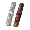 thumbnail image 1 of Paquete de 2 soportes de bolsa enrollable para de pintura de de chino, bolsa , ​​estuche de almacenamiento, 20 ranuras, 1 perfecl Estuche para guardar el pincel, 1 of 8