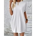 thumbnail image 5 of Summer Dresses for Women Casual Boho Dress Short Sleeve Tshirt Dresses Beach Wear Daily Midi Dress Alsol Lamesa, 5 of 6