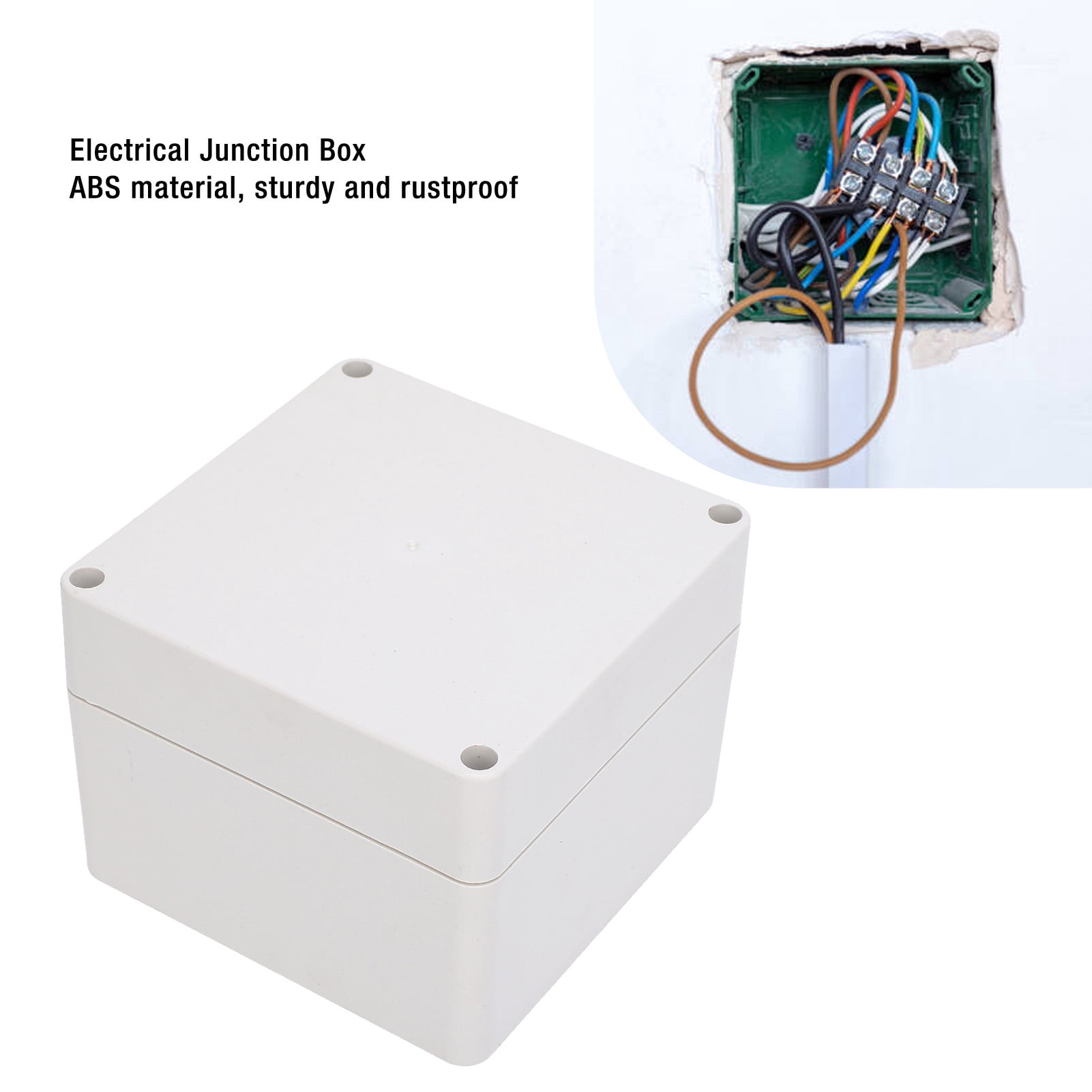 Junction Box, Non Slip IP65 Water Proof Project Box Rusts Proof  For Electronics