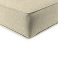 thumbnail image 4 of Jordan Manufacturing 46.5" x 24" Tory Bisque Tan Solid Rectangular Outdoor Deep Seating Chair Seat and Back Cushion Set with Welt, 4 of 11