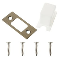 HEALEEP 1Set Latch Strike Plate for Wooden Door Reliable Performance 5.60X2.60X0.20in