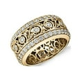 thumbnail image 1 of 0.60 Carat Excellent Round Cut Real Diamond New Design Band for Wedding and Engagement Solid 14K Yellow Gold Size 11, 1 of 7