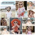 thumbnail image 3 of Cute round polarized sunglasses for kids girls boys, beach vacation, 3 of 4
