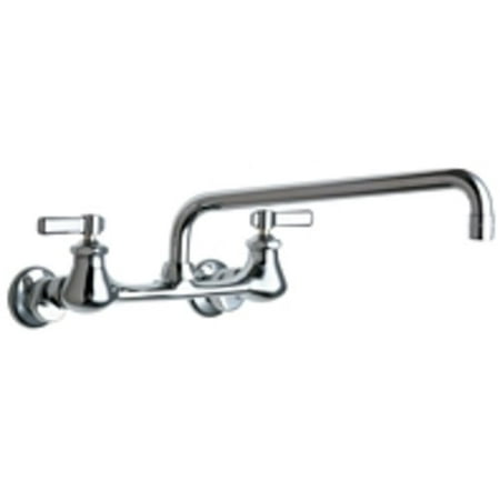 - Chicago Faucets 540-LDL12E35ABCP Wall Mounted Pot Filler Faucet and 12in Full-Flow Swing Spout