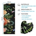 thumbnail image 2 of Red Mushroom Snail Black Pattern Hot Yoga Mat Towel Non Slip for Hot Yoga - Quick-Drying Yoga Mat Cover with 4 Corner Pockets with Travel Bag - Hot Yoga Towel Non Slip 70"x26", 2 of 6
