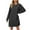 Black, variant on Efsteb Fall Fashion 2025 Long Sleeve Dress for Women Formal Round Neck Casual Tunic Dress Womens Spring Dresses Oversized Knee Length Dress (Beige,M)