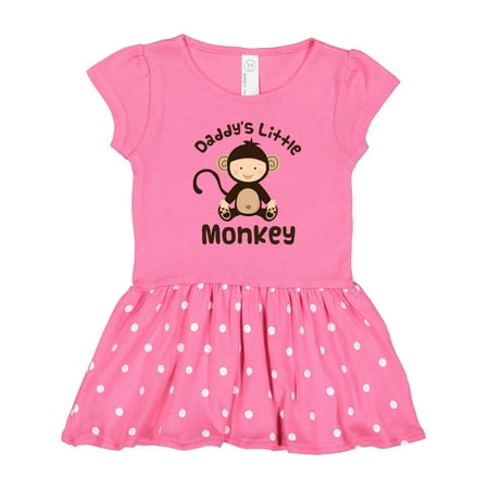 

Inktastic Daddys Little Monkey Gift Toddler Girl Dress