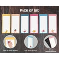 thumbnail image 5 of Inkdotpot Pack of 6 Funny Magnetic Dry Erase List For Fridge, Wipe Clean w/ NoStain, Quick Notes Shopping & Grocery List Whiteboard for Fridge, 8.75" x 3.8"(Dancing Fruits), 5 of 6
