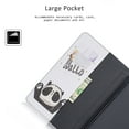thumbnail image 2 of Galaxy Tab A 8.0 (2019) Case P200 P205, Allytech Slim Cute Pattern PU Leather Folio Stand Cards Slots Wallet Case Cover for Samsung Tab A with S Pen 8.0 Inch Tablet SM-P200/SM-P205, Hello Panda, 2 of 7