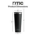 thumbnail image 5 of RTIC 28 oz Ceramic Lined Everyday Tumbler, Spill-Resistant Straw Lid, Black, 5 of 7
