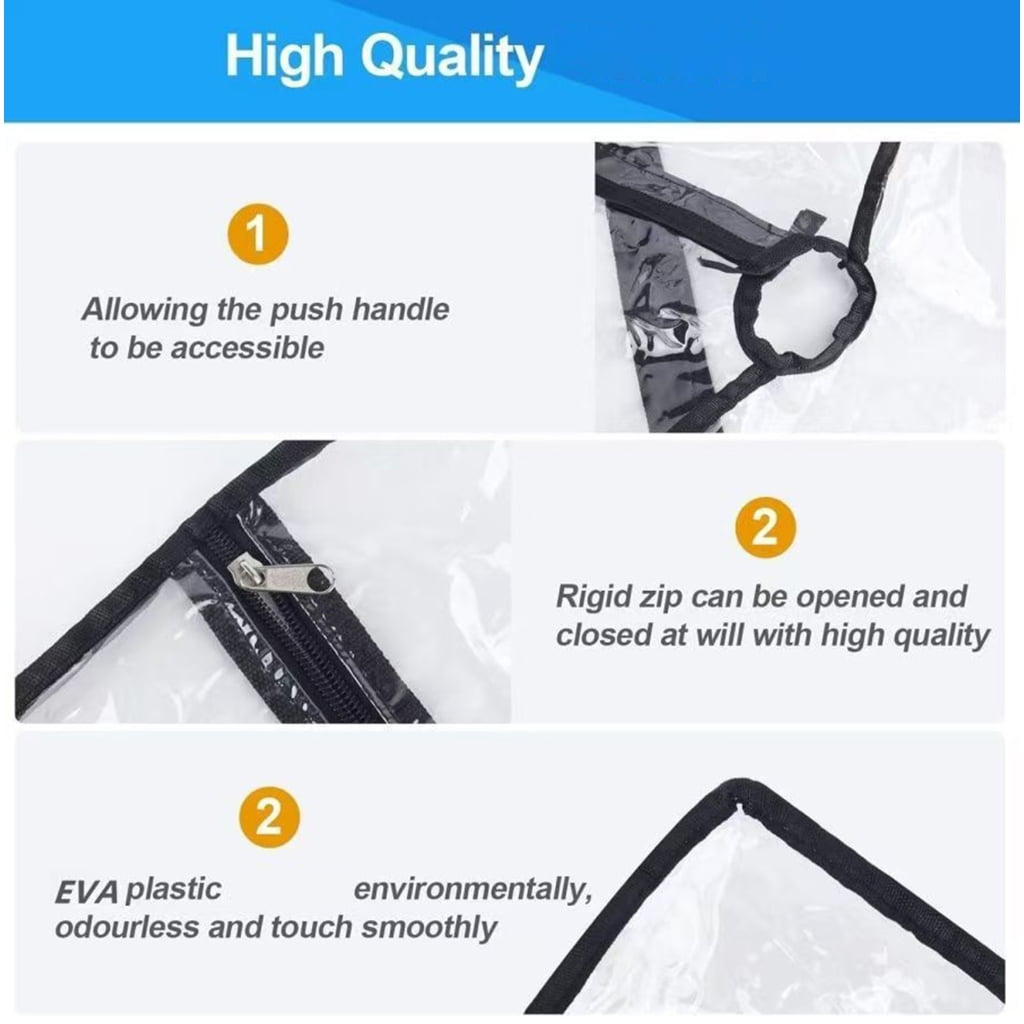 MOMOJIA Compacts Folding Rain Shield For Camping Wagon Weather Proof Easy Installation