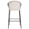 thumbnail image 6 of Olurrisa Outdoor Metal Wicker Barstool, Light Gray Faux Wicker, Set of 2, 6 of 8