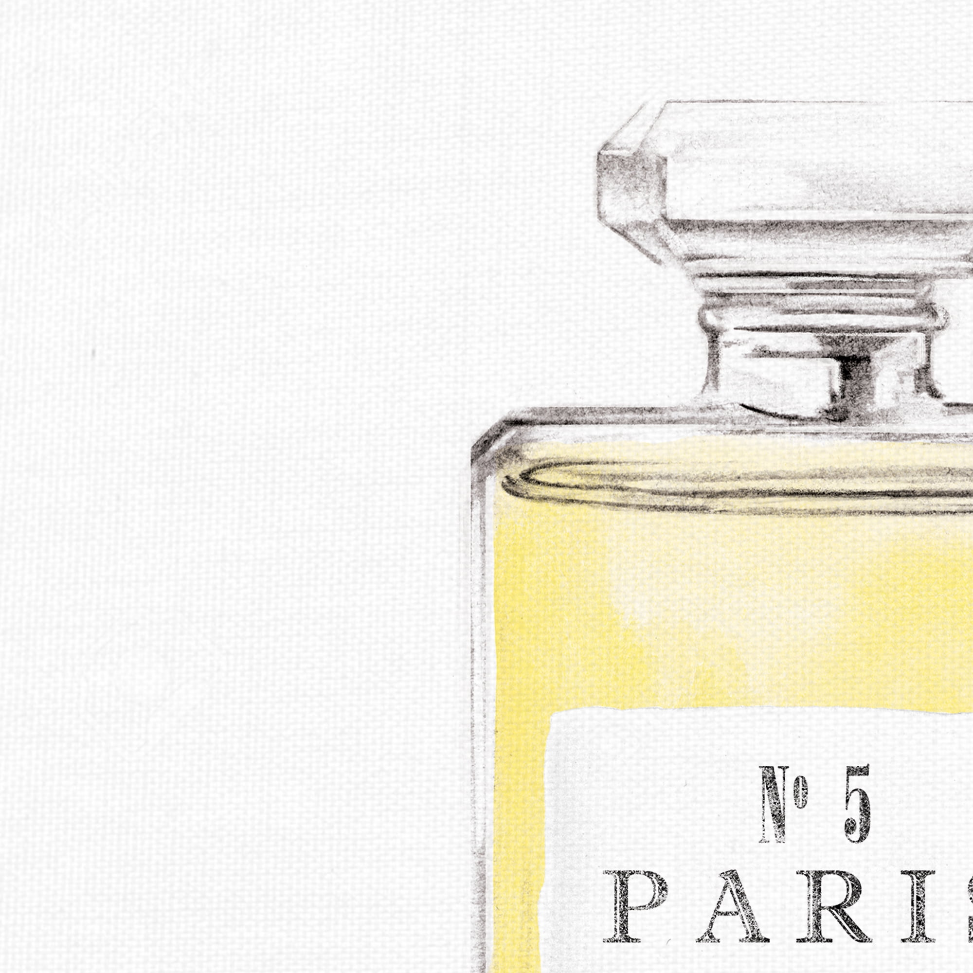 Masterpiece Art Gallery Parfum Perfume No. 5 Canvas Art Print 16" x 16"