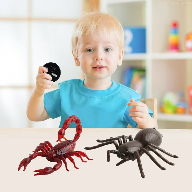 Jouet Araignée RC de Simulation Télécommande Robot Sans Fil Tarentule Scorpion Jouet Réaliste Qui Rampe Faux Animaux Électriques pour Farce
