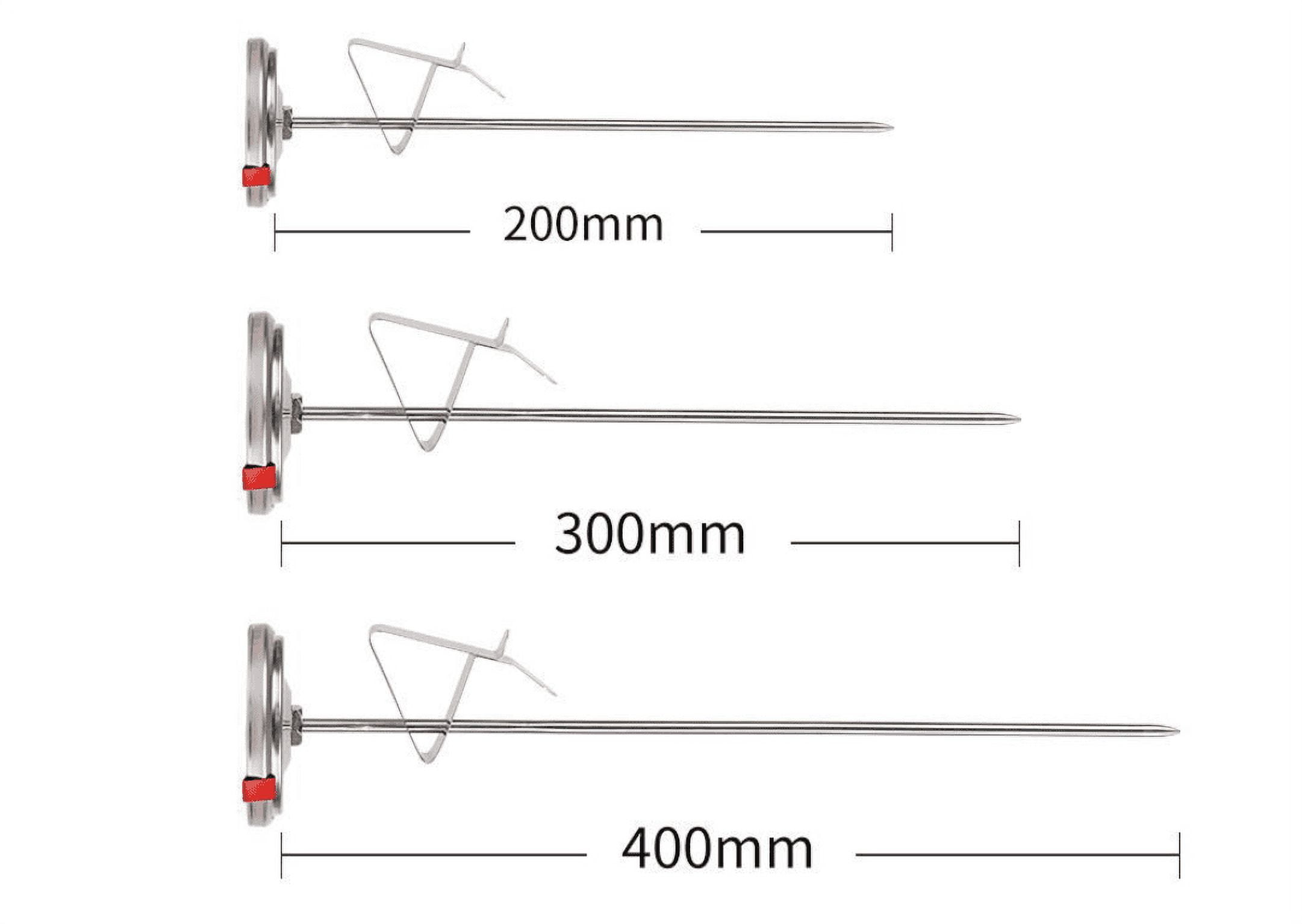 Frying Oil Fryer Fries Fried Chicken Wings Bbq Grill Thermometer Stainless  Steel，Deep Fry Thermometer，Dial Thermometer，Best for Turkey,BBQ,Grill