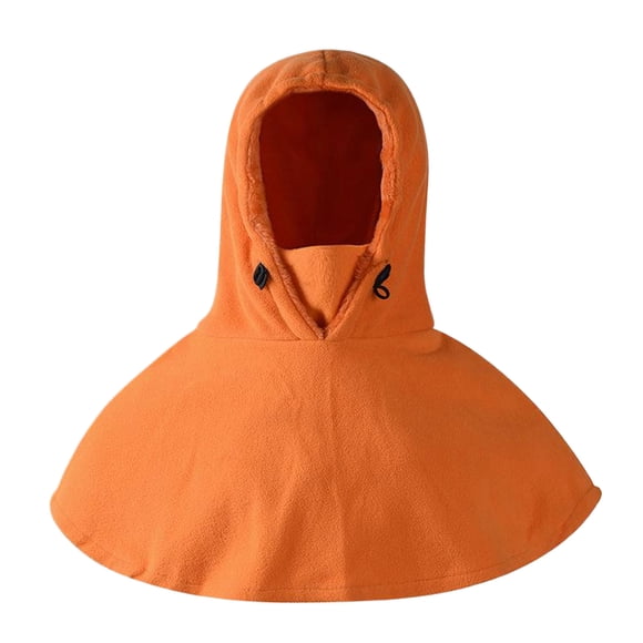 stanreset Thermal Face Mask Ricife Sherpa Hood Ski Mask Fleece Balaclava Shake Velvet Particles Balaclava orange