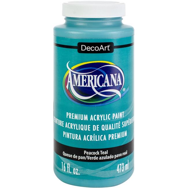 Americana Acrylic Paint 16ozPeacock Teal