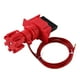 thumbnail image 2 of Válvula de seguridad Dispositivo de bloqueo Multifuncional Cerraduras de interruptor de hardware Suministros industriales Cable mariposas con brazo de guardia 2 piezas Yuarrent TO001396-00B, 2 of 7