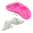 thumbnail image 4 of Angel Wings Silicone Baking Mold for DIY Cake Fondant Crafts Pink Environmental Protection NonToxic, 4 of 4