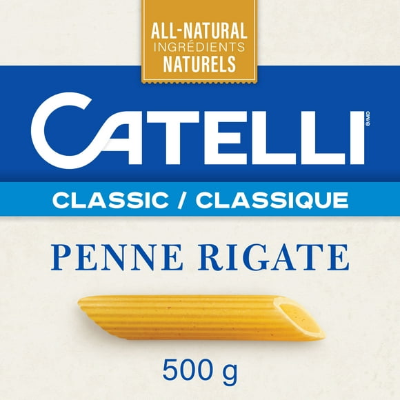 Penne rigate Catelli Classique entièrement naturelles, 500 g 500 g