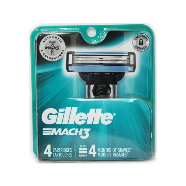 Betasten alarm Categorie 64 Mens Gillette Mach 3 Mach3 Refill Razor Blade Cartridges (TOTAL 16 4  PACKS) - Walmart.com