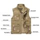 thumbnail image 5 of Chalecos de otoño para hombre, chaqueta táctica de fotógrafo sin mangas, chaleco informal de algodón con múltiples bolsillos, chaleco para hombre, abrigo de talla grande, 5 of 5