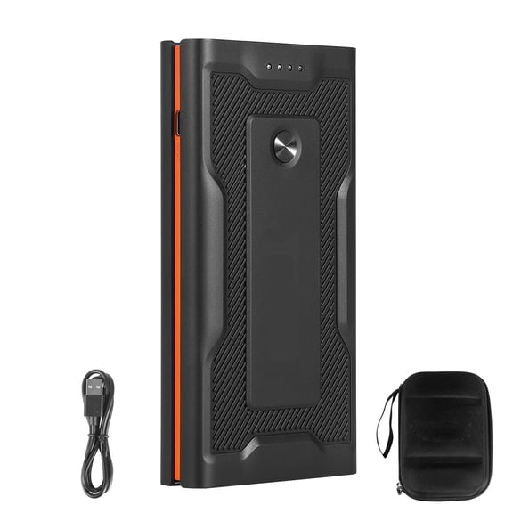 KFFKFF Portable Jump Starter, 1000A Peak, 12V Lithium Battery Booster with Flashlight and Jumper Cables, Power Bank for Vehicles Up to 5L Gas & 3L Diesel Engines
