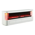 thumbnail image 2 of Furniture of America Turna II TV Stand for TV‘s up to 65" with Electric Fire Place, White, 2 of 20