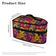 thumbnail image 6 of HELLHERO Dustproof Portable Carrying Case Easy Storage Cleaning Travel Iron Organizer Retro Floral Pattern Christmas, Bag Only, 6 of 6