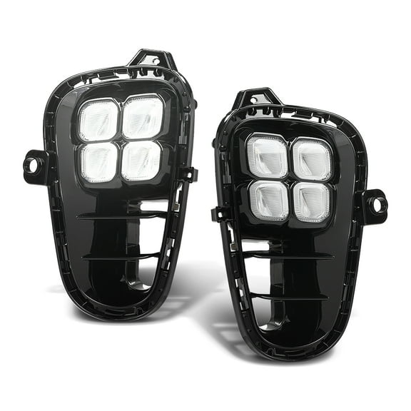 Pair LED Fog Lights DRL Daytime Running Light Lamps w/Switch Fit For 2018-2020 KIA Rio