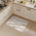thumbnail image 2 of ODIKA 3'x5' Ivory Beige Abstract Flow Design Washable Accent Rug Shapes with Natural Elegance Pet Friendly, Non-Shedding Mat for Bedside, Nursery Room, 2 of 7