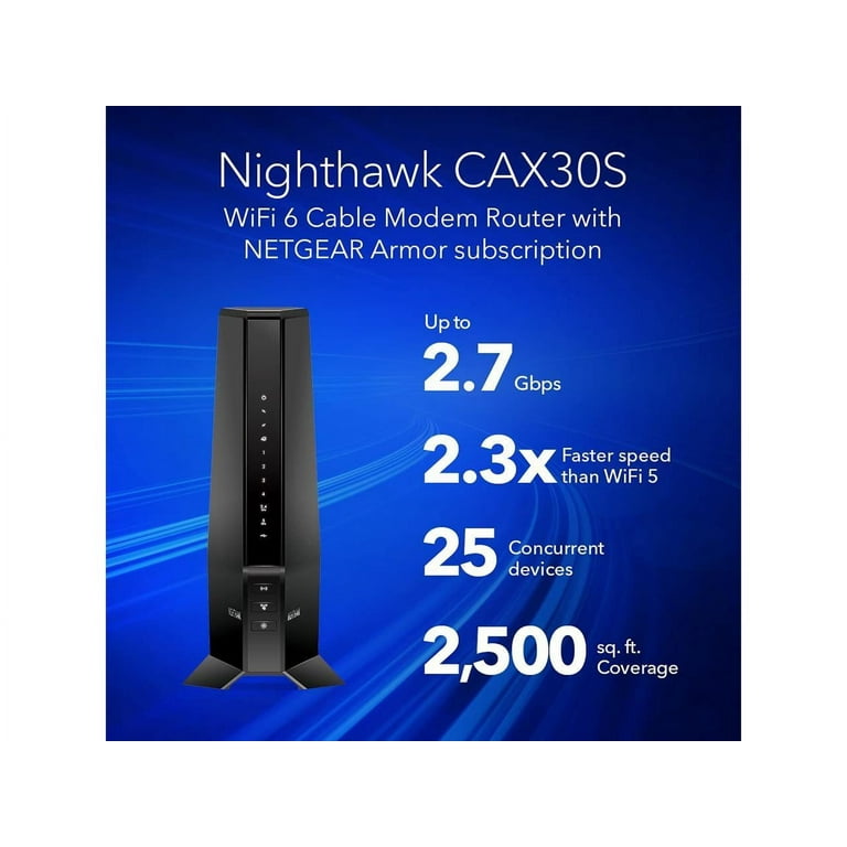 NETGEAR Nighthawk AX2700 - High Speed Combo Wi-Fi & DOCSIS NETGEAR Nighthawk AX2700 - High Speed Combo Wi-Fi & DOCSIS